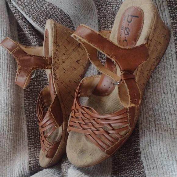B. o. C. Cork wedge strap sandals - Picture 2 of 5